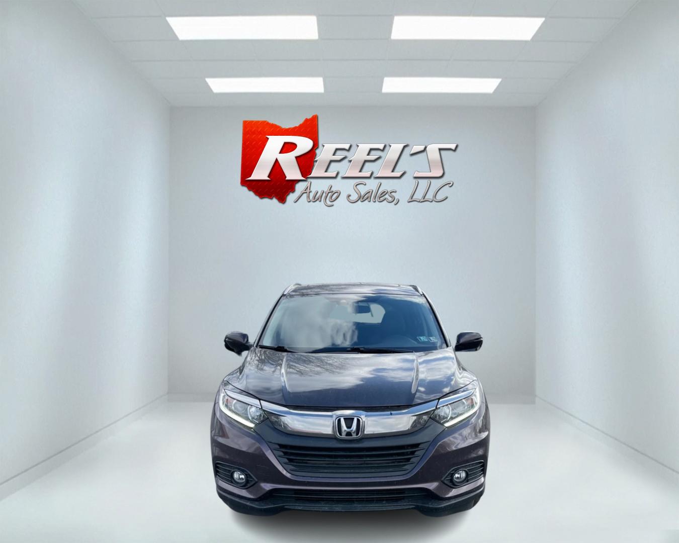 2019 Purple /Black Honda HR-V EX AWD (3CZRU6H54KM) with an 1.8L I4 DOHC 16V engine, Automatic transmission, located at 11115 Chardon Rd. , Chardon, OH, 44024, (440) 214-9705, 41.580246, -81.241943 - Photo#1